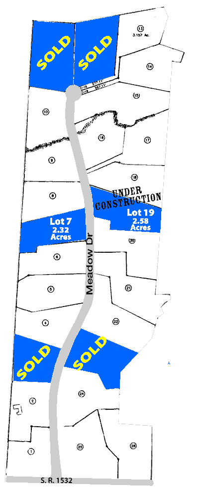 Creek Wood plat map