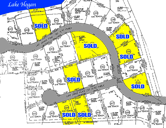 Lake Hogan Farms map